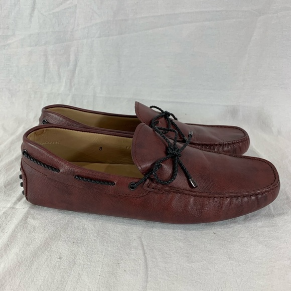 TOD'S Oxblood/Burgundy Leather Size 8 US 9 - Picture 5 of 13